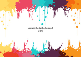 abstract splatter color design background. Bright watercolor. illustration vector design