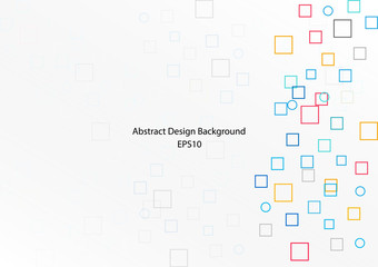 Abstract geometric and white color concept design background. illustration vector design