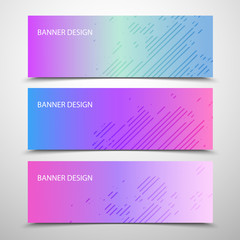 Fototapeta premium Abstract vector banners with geometric background ,annual report, design templates, future Poster template design