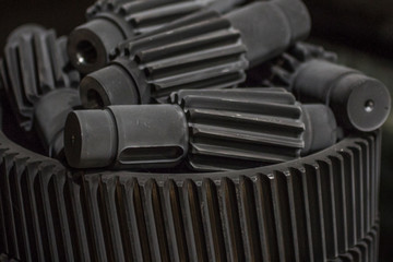 Nitrided gear shafts for gearboxes.