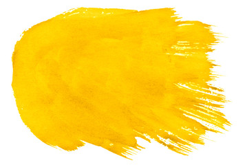 Vibrant Yellow watercolor abstract background, stain, splash paint, stain, divorce. Vintage paintings for design and decoration. With copy space for text.