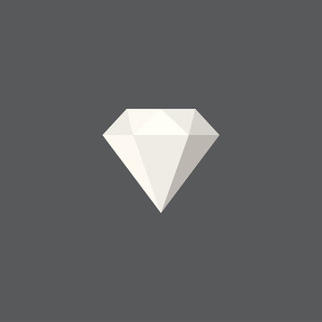 Diamond line icon, outline vector sign, linear style pictogram isolated on white. Gemstone symbol, logo illustration.