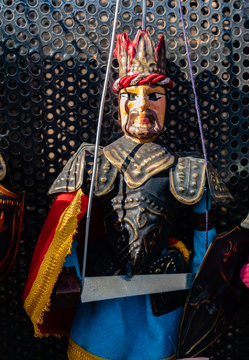 Portrait of a famous character of the puppets. Created by a master puparo still present. It derives from the tradition of puppets that has been handed down from generation to generation.