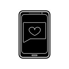 message from a loved one icon. Element of Valentine for mobile concept and web apps icon. Glyph, flat icon for website design and development, app development