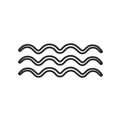 wave sign icon. Element of Weather for mobile concept and web apps icon. Outline, thin line icon for website design and development, app development