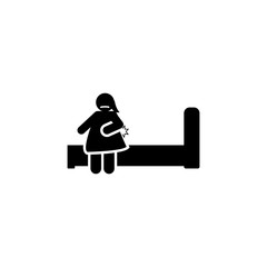 Girl, stomach, ache icon. Element of celiac disease sings. Premium quality graphic design icon. Signs and symbols collection icon for websites, web design