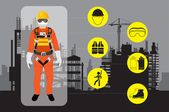 safety equipment, construction worker