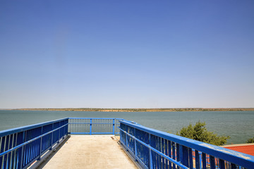 Khadzhibey Estuary landscape, Ukraine.