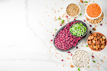 Set of different legumes