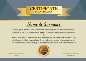 Fototapeta premium certificate template, warranty