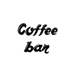 Calligraphy saying for print. Vector Quote. Coffee bar