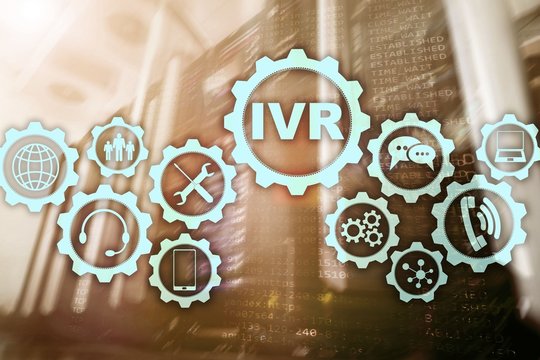 IVR Interactive Voice Response. Call Center Business Concept.