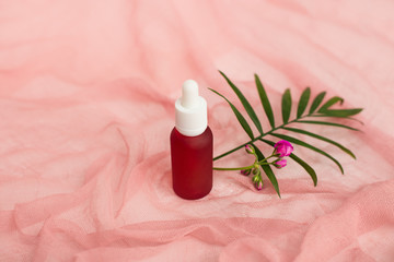 cosmetic bottles, pink oil jars,