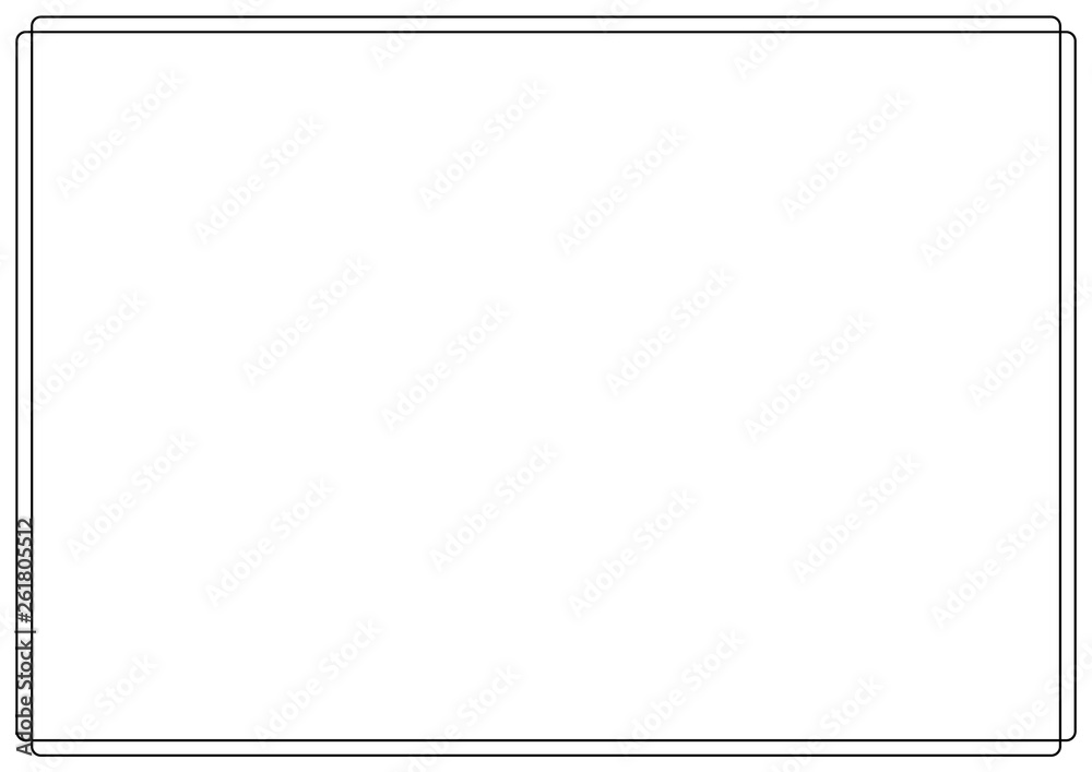 Wall mural vector page border a4 design for project.