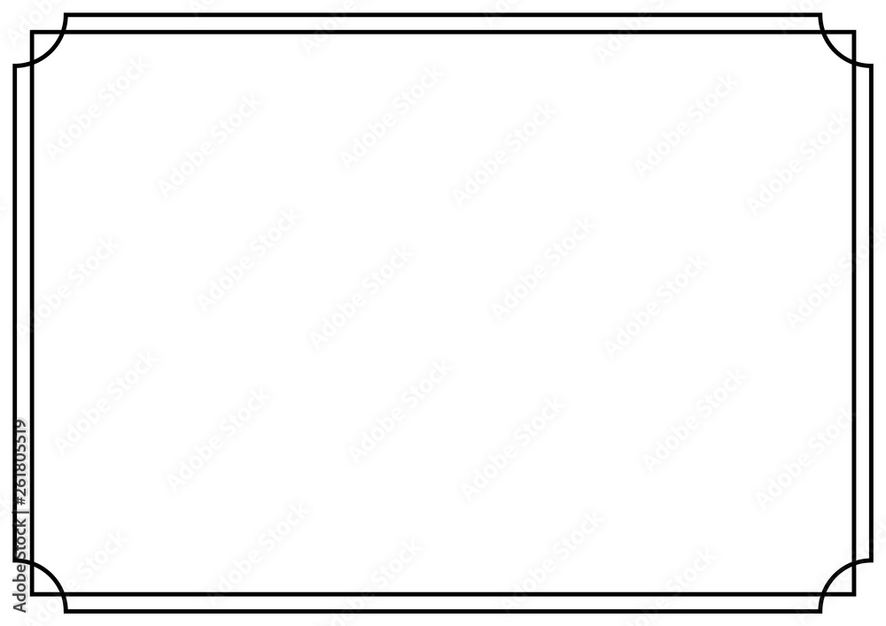 Wall mural vector page border a4 design for project.