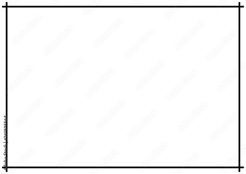 Wall mural vector page border a4 design for project.