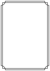 Vector Page border A4 design for project.