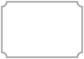 Vector Page border A4 design for project.