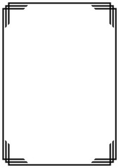 Vector Page border A4 design for project.