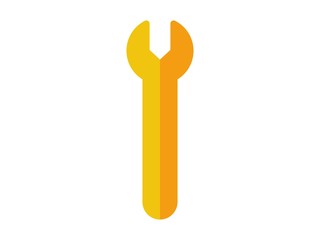 wrench flat vector icon