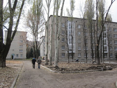 student dormitories buildings in donetsk, makiivka, donassa university