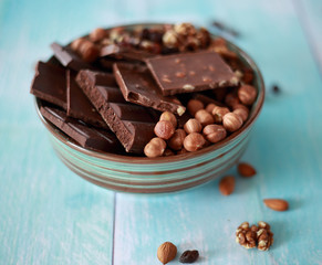 a plate with sweet treats