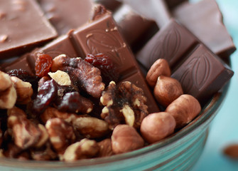 a plate with sweet treats
