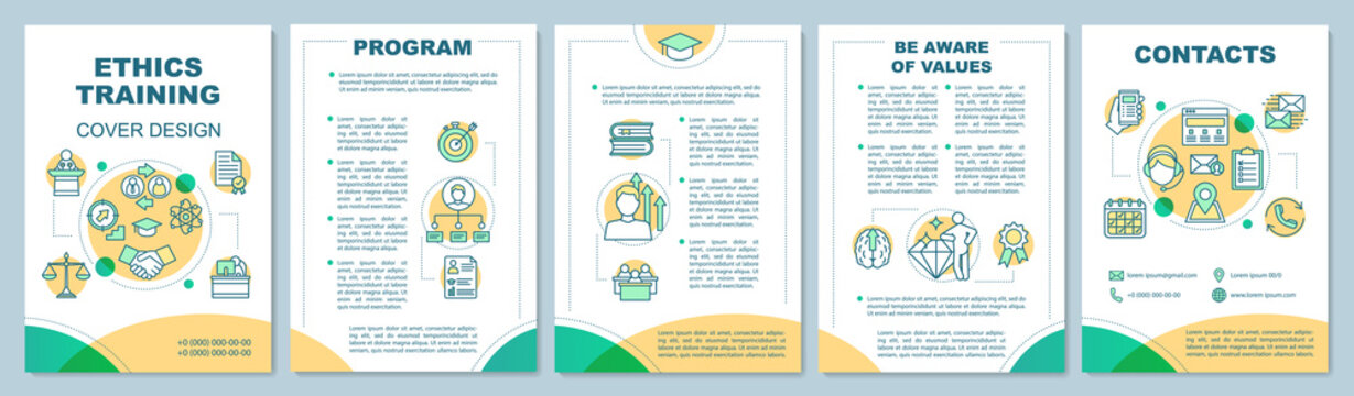 Ethics Training Brochure Template Layout