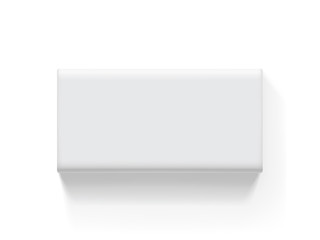paper packaging on white background mock up
