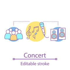 Concert concept icon