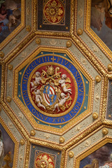 Fototapeta na wymiar Pope's Coat Of emblems