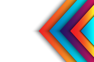 Colorful Geometric Papercut Background
