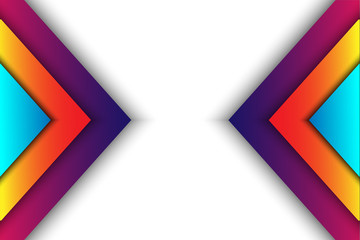 Colorful Geometric Papercut Background