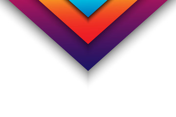 Colorful Geometric Papercut Background