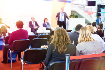 People on training lecture at business conference