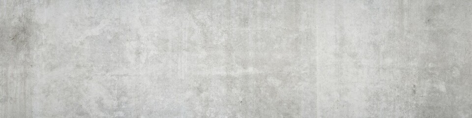 Panorama of old gray concrete wall as an abstract background