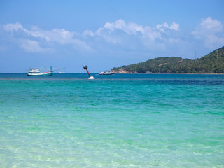 fishing boat near the island. Koh Phangan