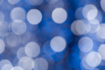 Fototapeta premium Abstract background. White and blue circles in bokeh