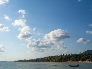fishing boat near the island. Koh Phangan