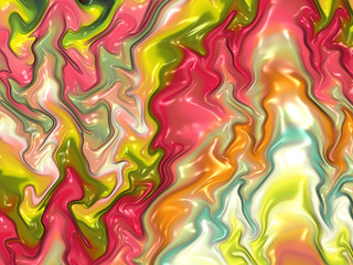 Beautiful abstract cover for art projects, cards, business, posters. 3D illustration, computer-generated fractal