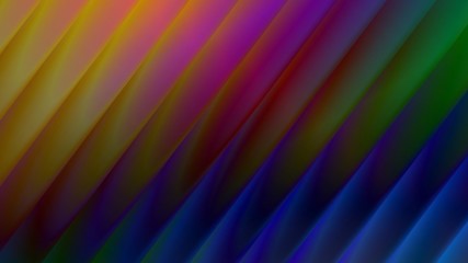 Abstract 16:9 size background with light diagonal shapes. Colorful layers fluid motion design.