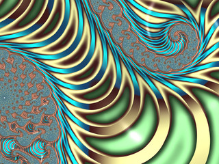 Beautiful abstract background for art projects, cards, business, posters. 3D illustration, computer-generated fractal