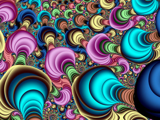 Beautiful abstract background for art projects, cards, business, posters. 3D illustration, computer-generated fractal