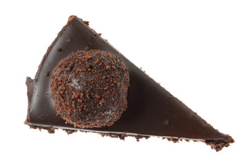 piece of cake on white