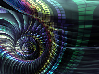 Naklejka premium Beautiful abstract background for art projects, cards, business, posters. 3D illustration, computer-generated fractal