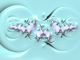 Beautiful abstract background for art projects, cards, business, posters. 3D illustration, computer-generated fractal