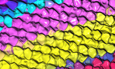 Beautiful abstract cover for art projects, cards, business, posters. 3D illustration, computer-generated fractal