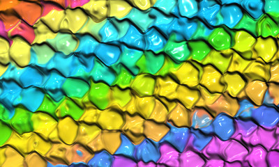 Beautiful abstract cover for art projects, cards, business, posters. 3D illustration, computer-generated fractal