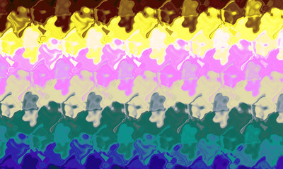 Beautiful abstract cover for art projects, cards, business, posters. 3D illustration, computer-generated fractal