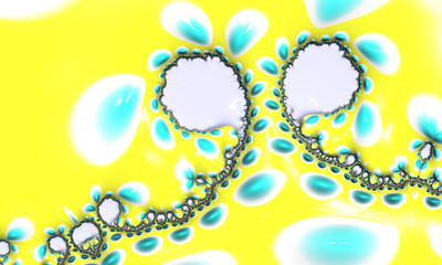 Beautiful abstract swirl for art projects, cards, business, posters. 3D illustration